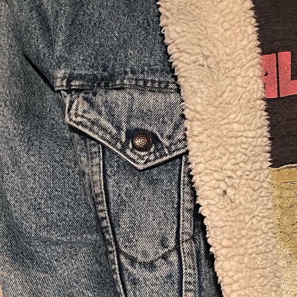 Vintage Levi’s Sherpa Trucker Jacket 80s XL 46R - Picture 7 of 8